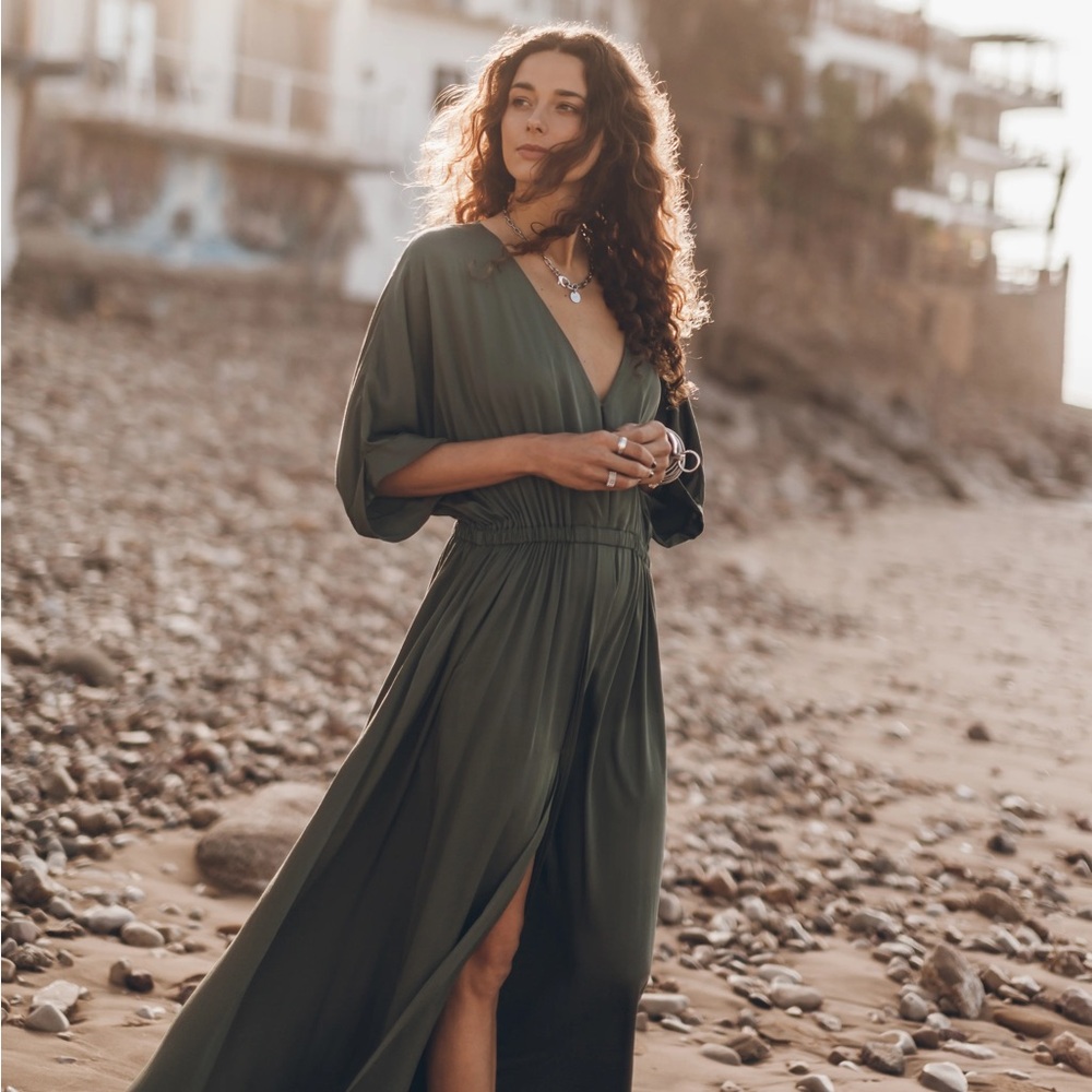 Mikuta THE GREEN LONG CHILL DRESS